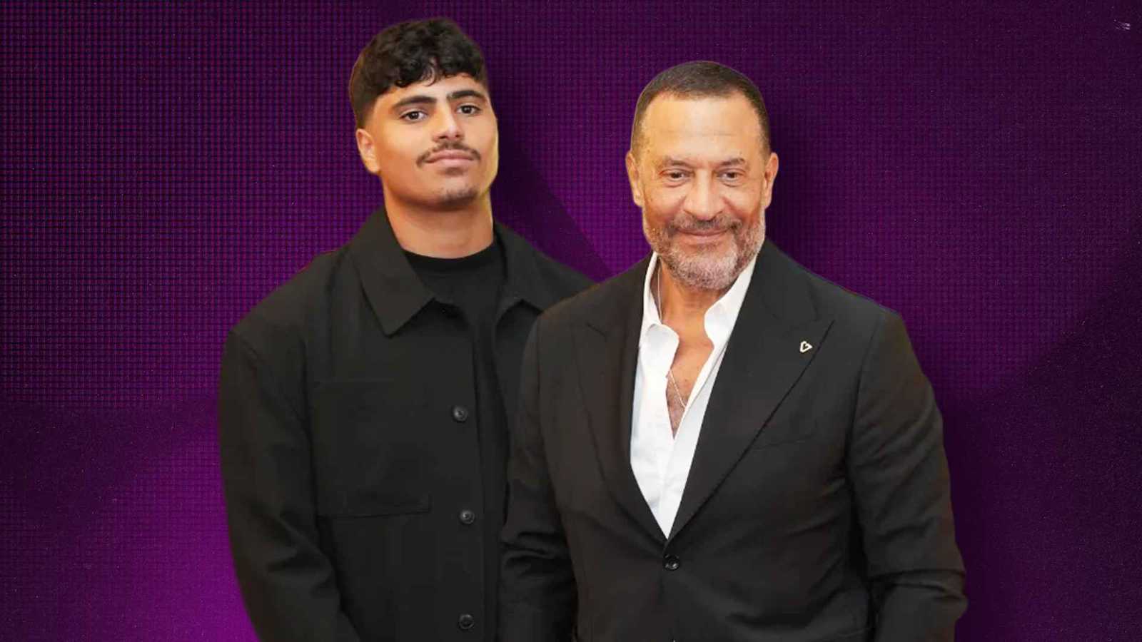 ماجد المصري ونجله آدم