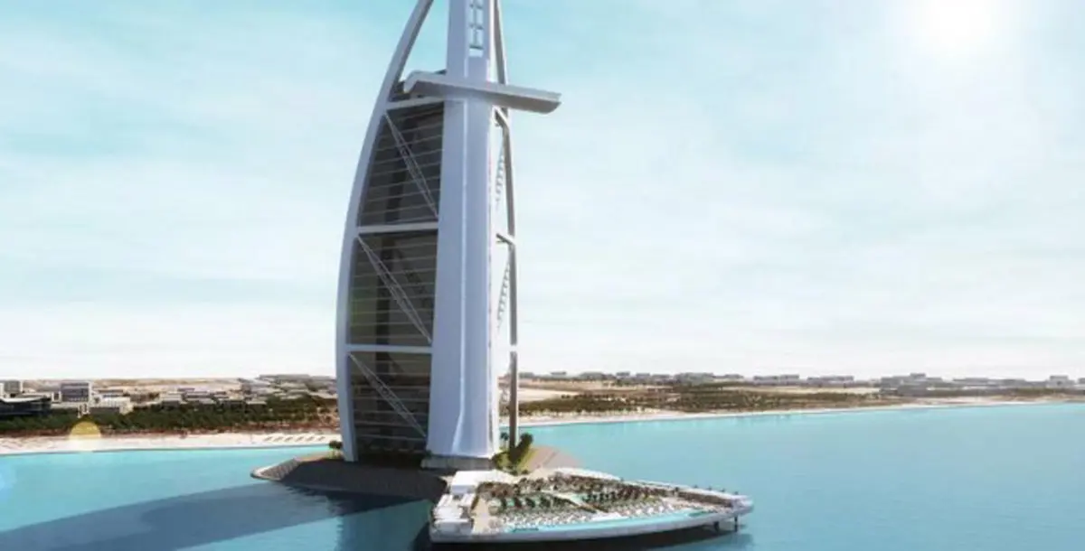 "تيراس برج العرب".. أول جزيرة اصطناعية من نوعها في العالم بدبي
