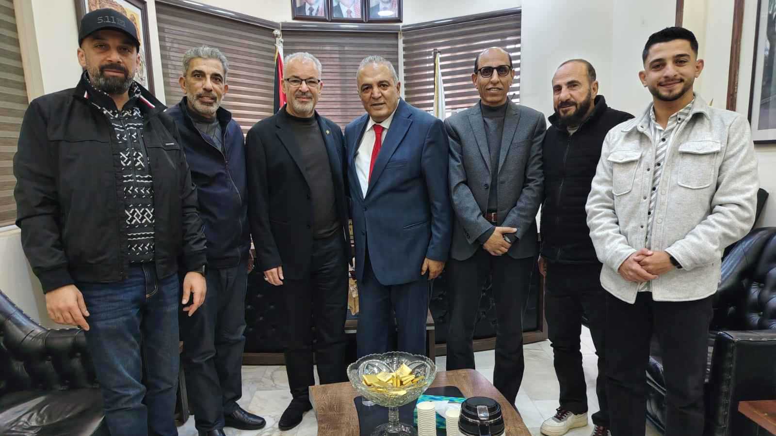 مازن الناطور يبحث مشاريع مشتركة مع نقابة الفنانين الأردنيين 