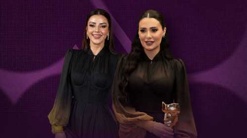 فستان واحد يجمع ندى الشيباني ورضوى الشربيني