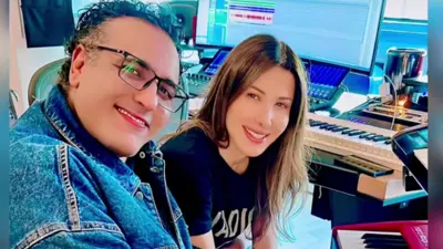 نانسي عجرم والملحن محمد رحيم