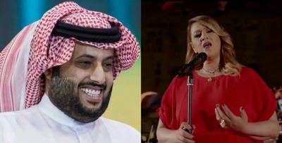 تركي آل شيخ يعلق على سقوط المطربة التونسية "أمينة" على المسرح