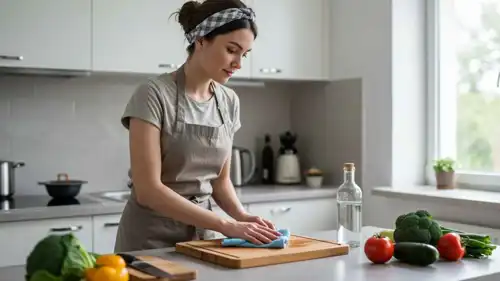 طرق طبيعية وغير مكلفة لتنظيف لوح التقطيع