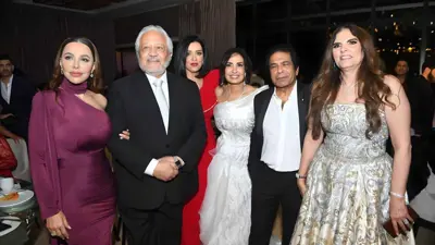 النجوم في حفل زفاف ابنة أمل رزق