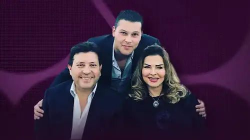 هاني شاكر وزوجته نهلة ونجلهما شريف