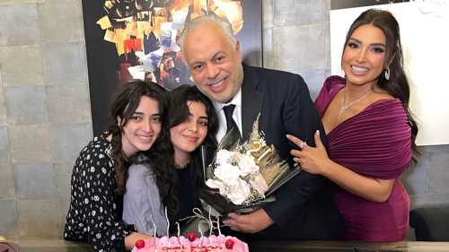 روجينا وأشرف زكي يحتفلان بعيد ميلاد ابنتهما مريم