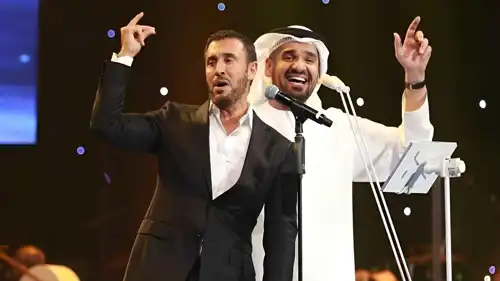 حسين الجسمي وكاظم الساهر
