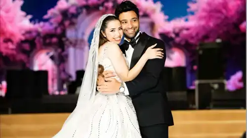 أحمد جمال وفرح الموجي يحتفلان بزفافهما