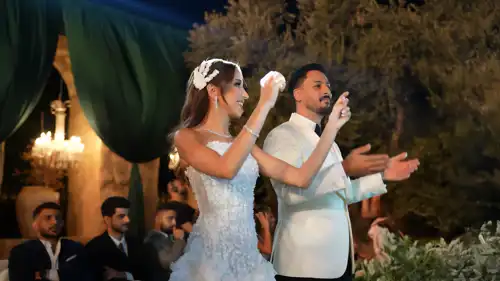 وسام قطب وزوجته سارة سامي