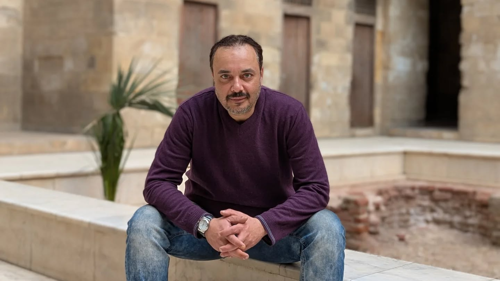 أول ظهور للفنان سامح صفوت من داخل المستشفى