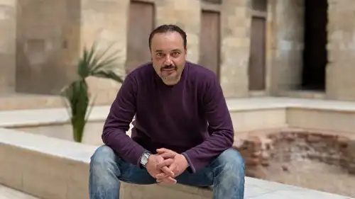 أول ظهور للفنان سامح صفوت من داخل المستشفى
