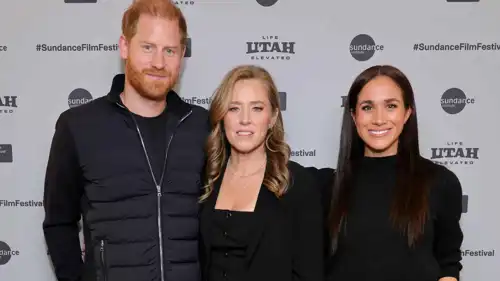 الأمير هاري، إيمي ريدفورد وميغان ماركل في مهرجان صندانس السينمائي في 24 يناير