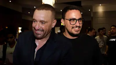 أحمد السقا ونجله ياسين.