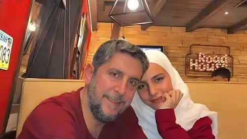 الممثل السوري الراحل محمد قنوع وابنته