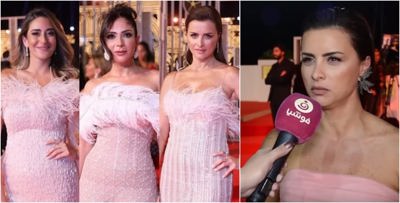 نور تُعلّق على تشابه فستانها مع منى زكي وأمينة خليل في الجونة!