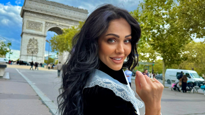 هيا كرزون تحتفل بعيد ميلاد خطيبها