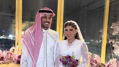 زفاف بنكهتين.. نايف هزازي وهديل خان يدخلان القفص الذهبي