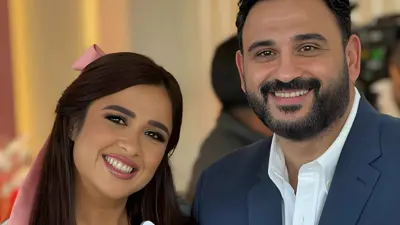 ياسمين عبد العزيز وأكرم حسني في كواليس تصوير "زوجة راجل مش مهم"