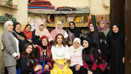 زيارة الملكة رانيا العبدالله إلى السلط
