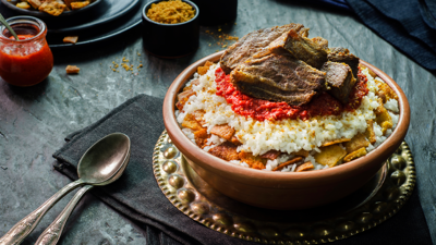 فتة عيد الأضحى باللحم