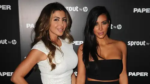 كيم كارداشيان ولارسا بيبين