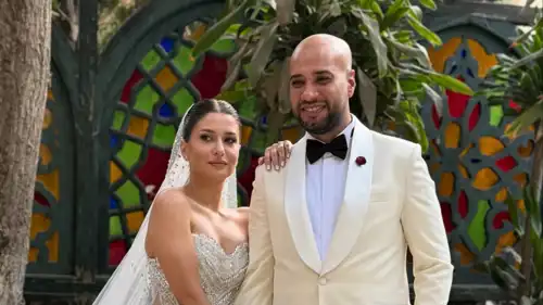 حاتم صلاح وزوجته